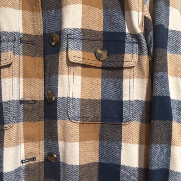 Plaid Soft-Brushed Utility Shacket for Women Sz XS - Picture 9 of 13